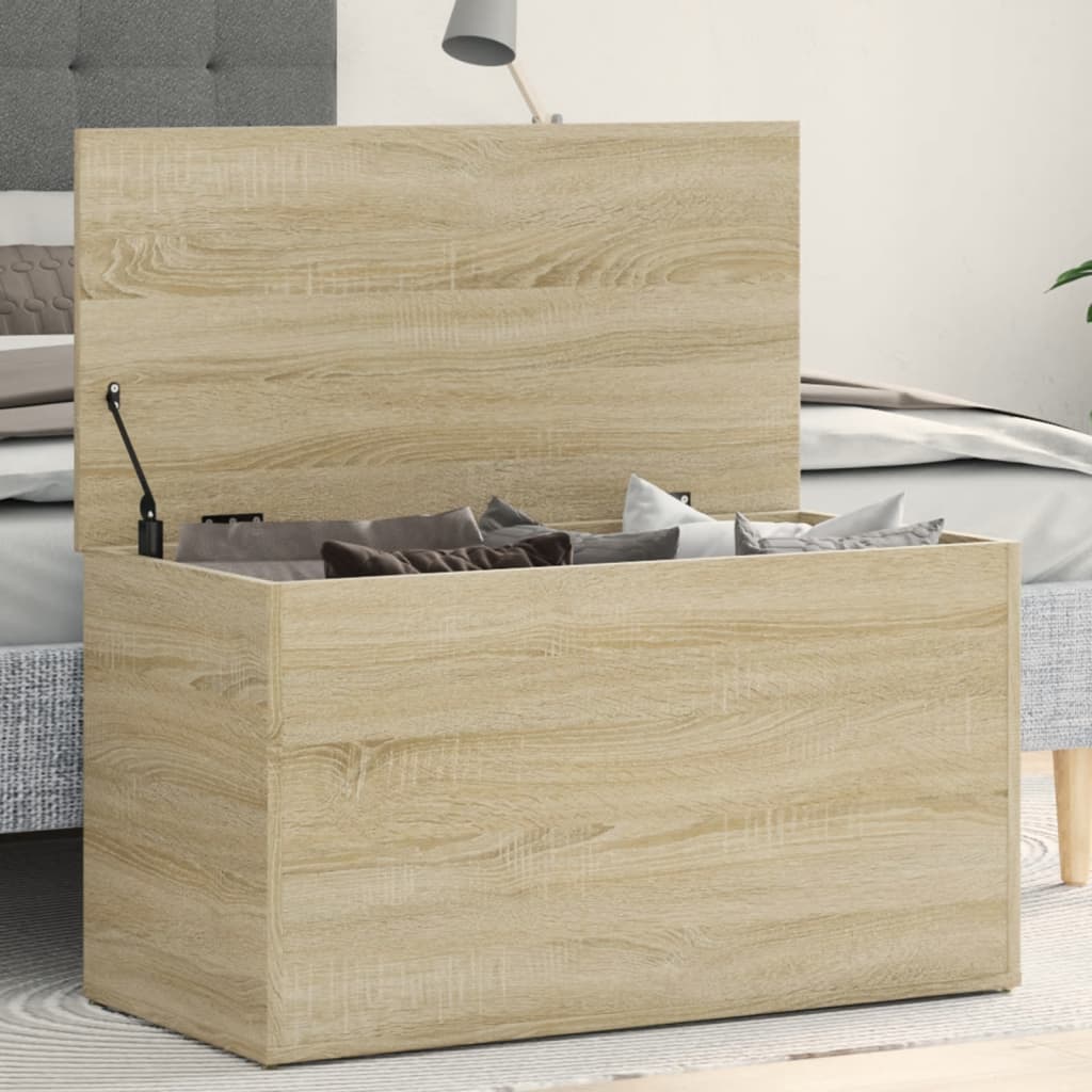Coffre de rangement Chêne sonoma 84x42x46 cm Bois d'ingénierie - XIOS