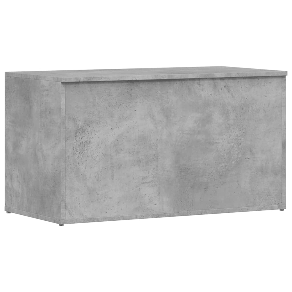 Coffre de rangement Gris béton 84x42x46 cm Bois d'ingénierie - XIOS