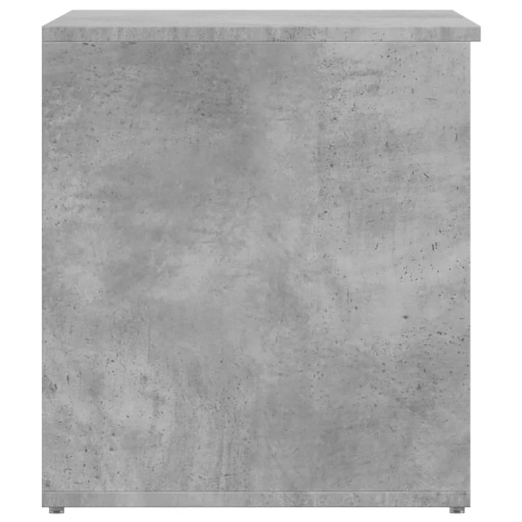 Coffre de rangement Gris béton 84x42x46 cm Bois d'ingénierie - XIOS