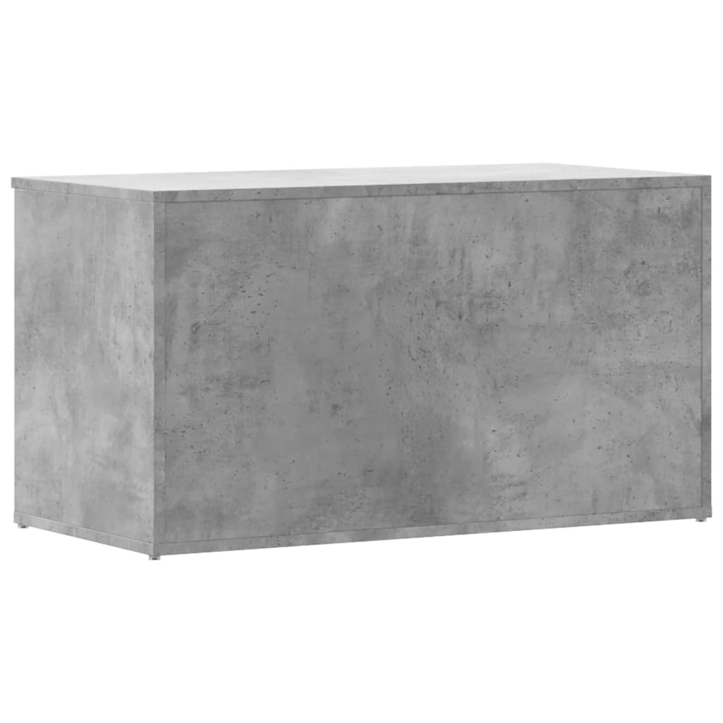Coffre de rangement Gris béton 84x42x46 cm Bois d'ingénierie - XIOS