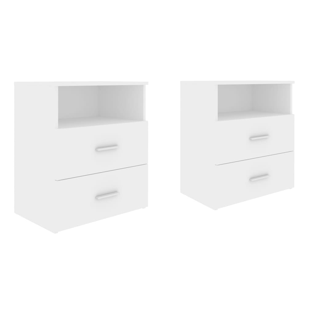 Tables de chevet 2 pcs Blanc 50x32x60 cm - XIOS