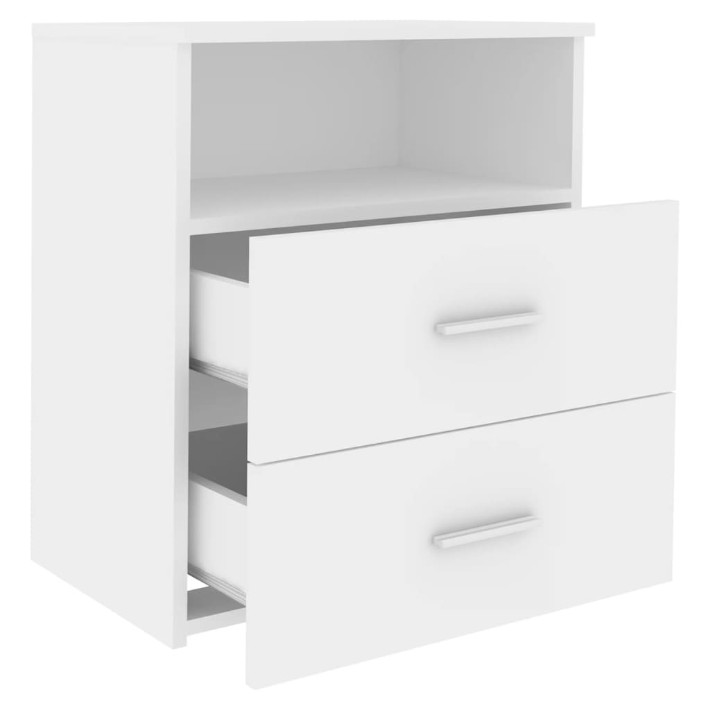 Tables de chevet 2 pcs Blanc 50x32x60 cm - XIOS