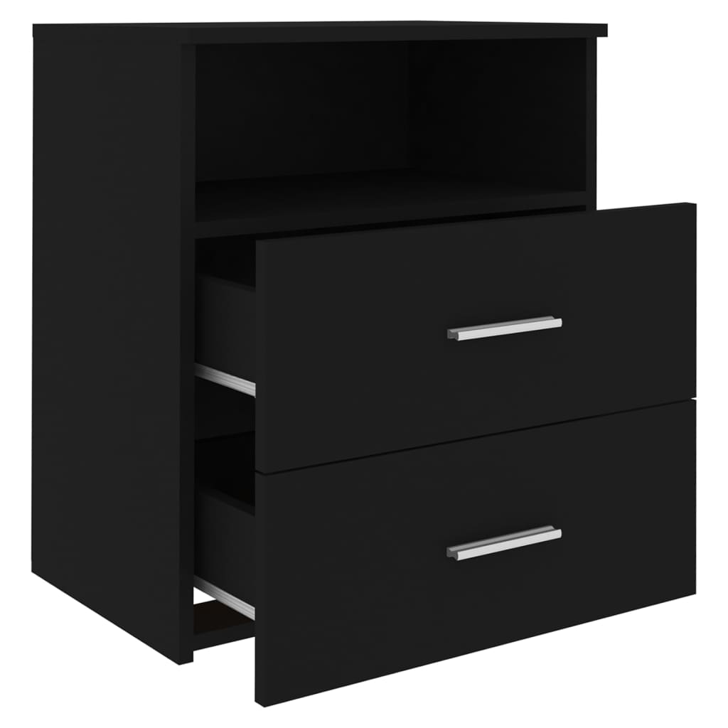 Tables de chevet 2 pcs Noir 50x32x60 cm - XIOS