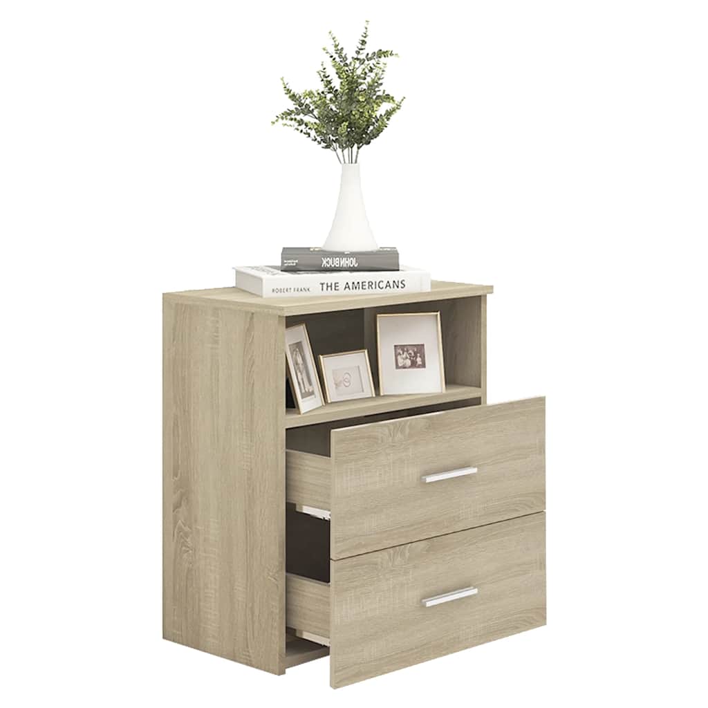 Table de chevet Chêne sonoma 50x32x60 cm - XIOS