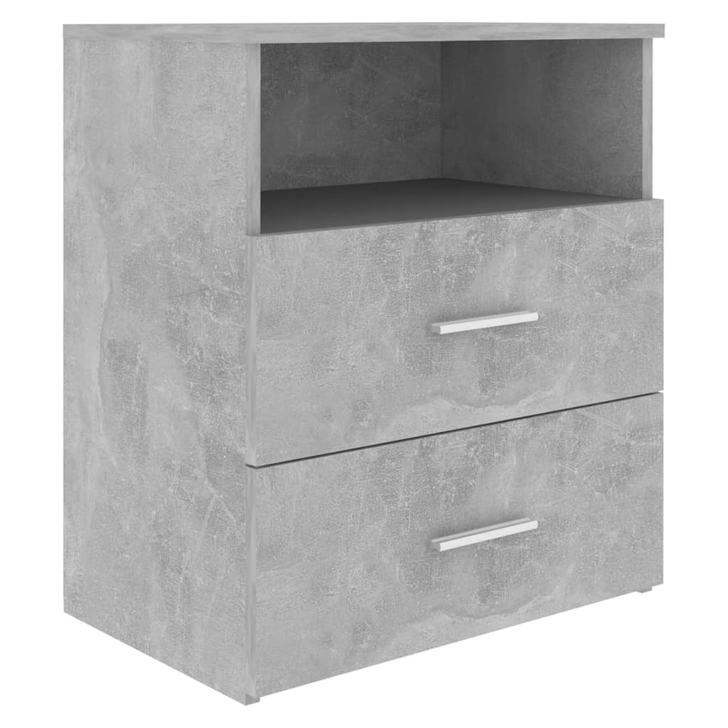 Tables de chevet 2 pcs Gris béton 50x32x60 cm - XIOS