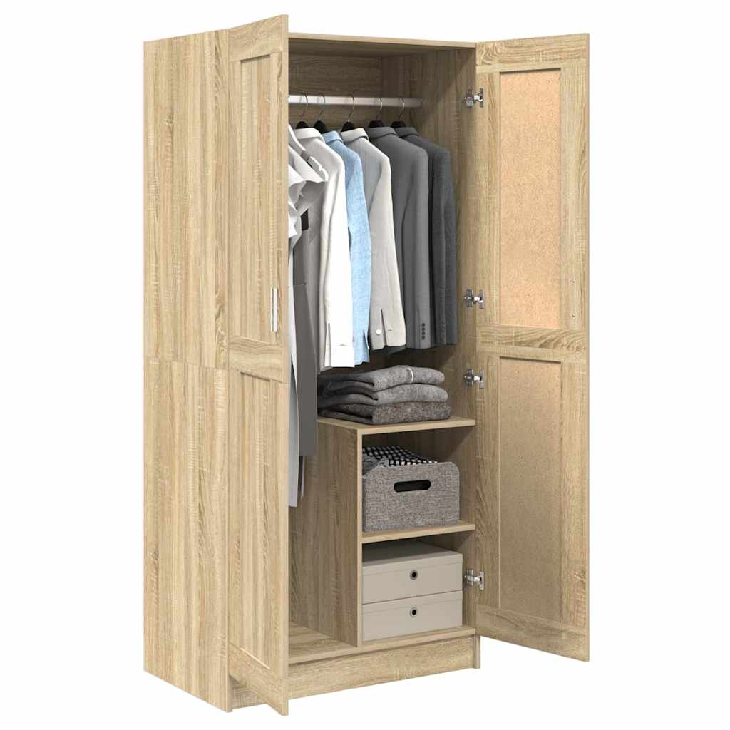 Garde-robe Chêne sonoma 82,5x51,5x180 cm Bois d’ingénierie