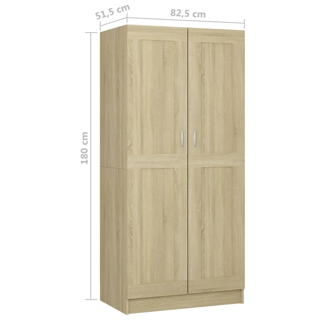 Garde-robe Chêne sonoma 82,5x51,5x180 cm Bois d’ingénierie - XIOS
