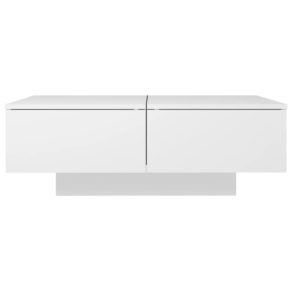 Table basse Blanc 90x60x31 cm Bois d’ingénierie - XIOS