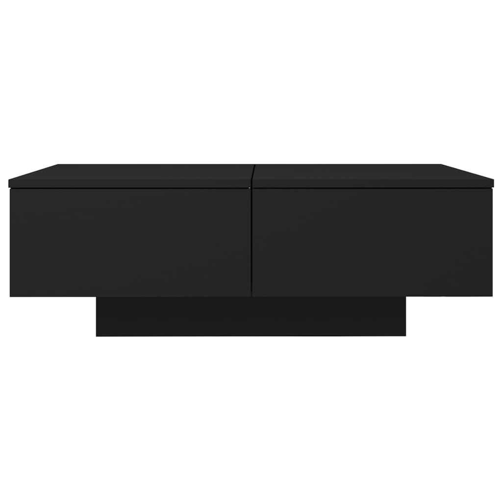Table basse Noir 90x60x31 cm Bois d’ingénierie - XIOS