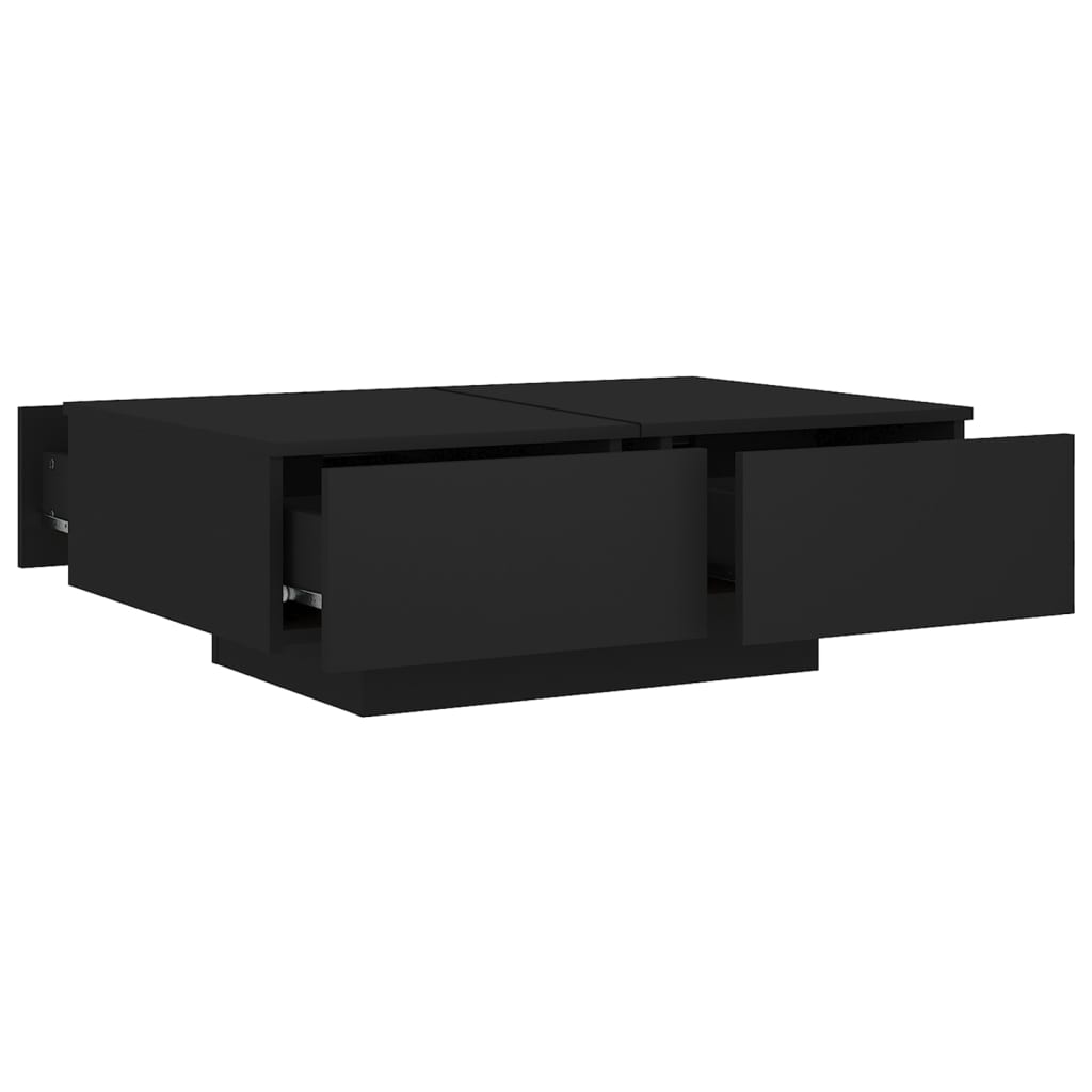 Table basse Noir 90x60x31 cm Bois d’ingénierie - XIOS