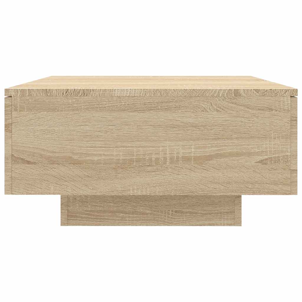 Table basse chêne sonoma 90x60x31 cm bois d'ingénierie - XIOS