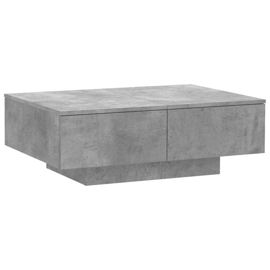 Table basse Gris béton 90x60x31 cm Bois d’ingénierie - XIOS