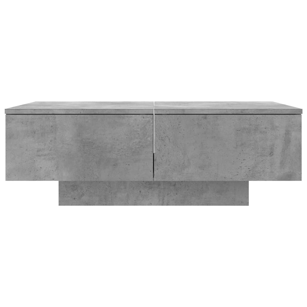 Table basse Gris béton 90x60x31 cm Bois d’ingénierie - XIOS