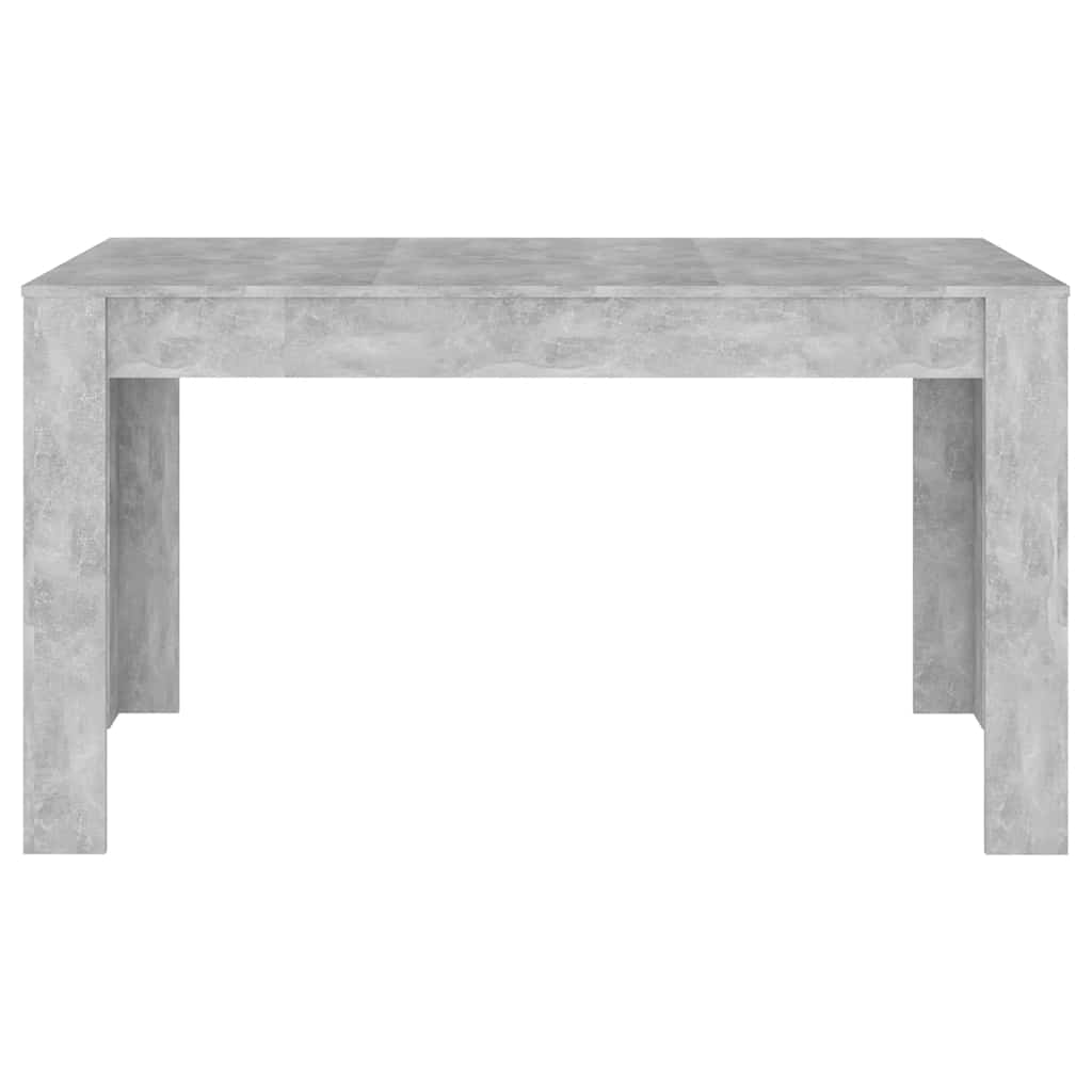 Table à manger Gris béton 140x74,5x76 cm Bois d'ingénierie - XIOS