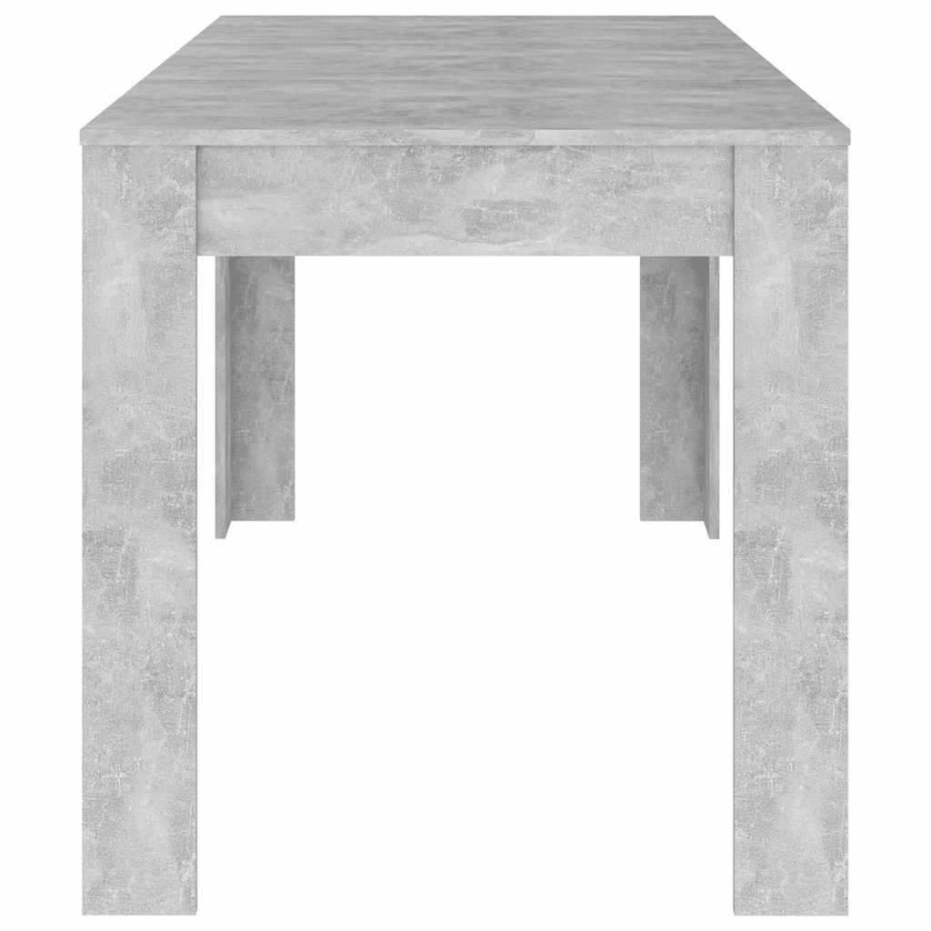 Table à manger Gris béton 140x74,5x76 cm Bois d'ingénierie - XIOS