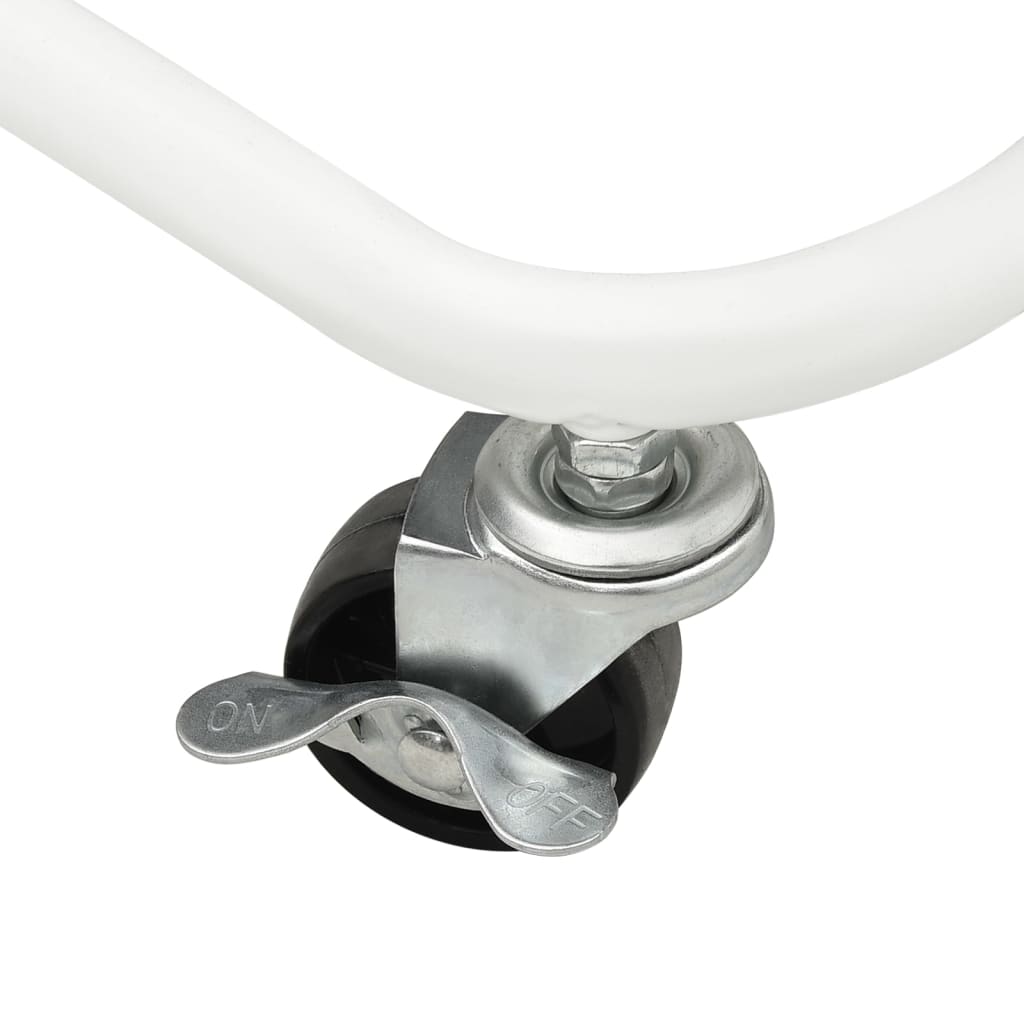 Chariot à 3 niveaux Blanc 43x34x79 cm Acier - XIOS