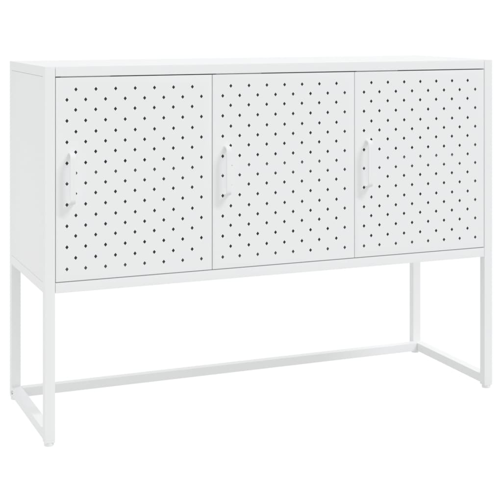 Buffet Blanc 105x35x75 cm Acier - XIOS