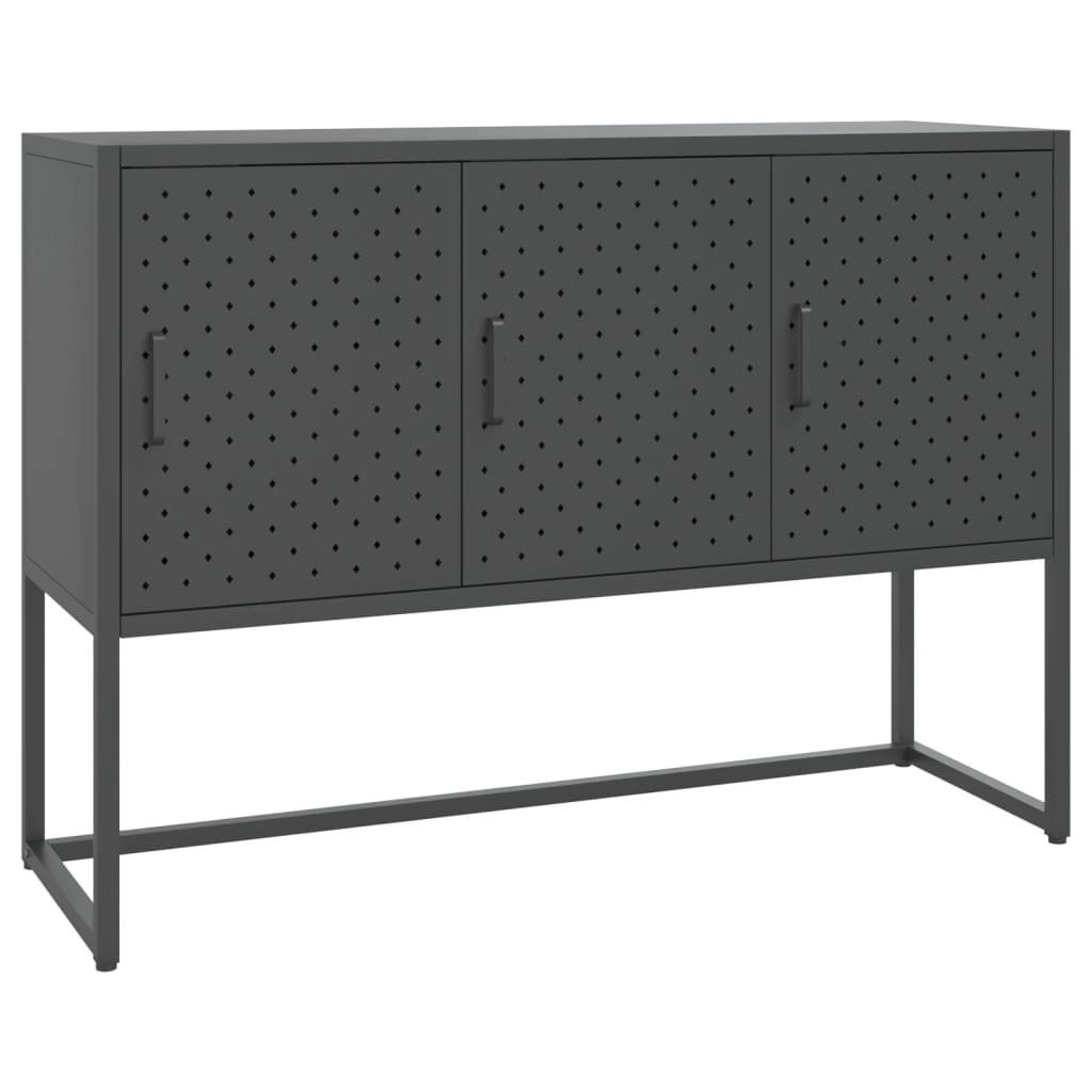 Buffet Anthracite 105x35x75 cm Acier - XIOS
