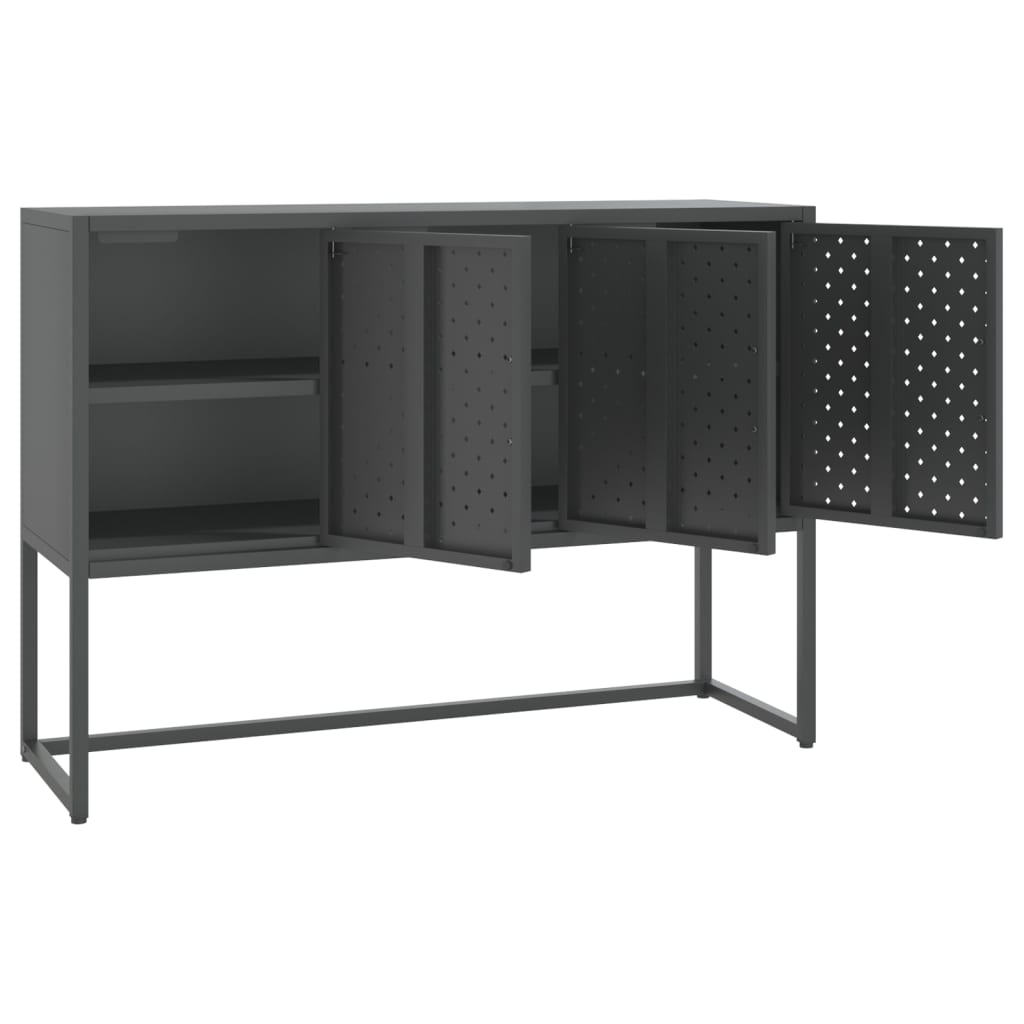 Buffet Anthracite 105x35x75 cm Acier - XIOS