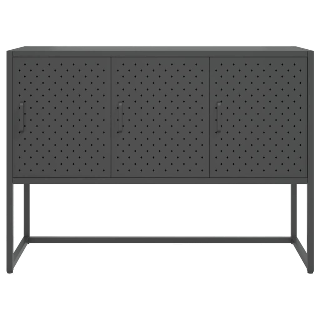 Buffet Anthracite 105x35x75 cm Acier - XIOS