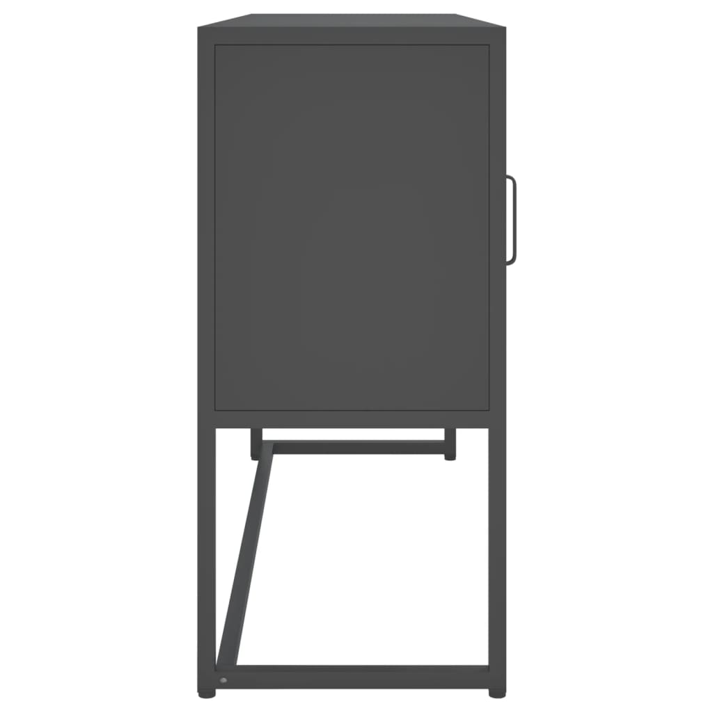 Buffet Anthracite 105x35x75 cm Acier - XIOS