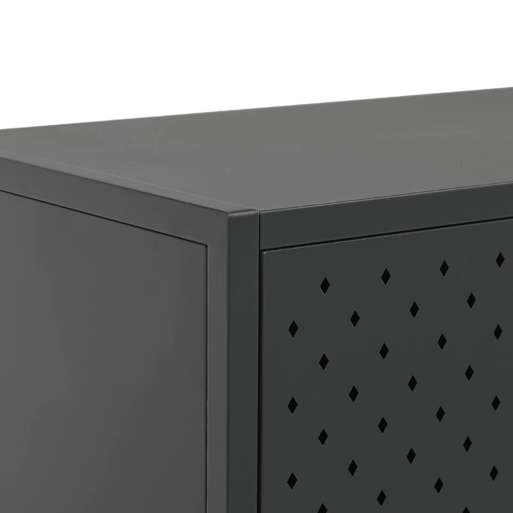 Buffet Anthracite 105x35x75 cm Acier - XIOS