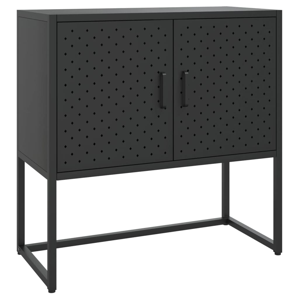 Buffet Noir 75x35x75 cm Acier - XIOS