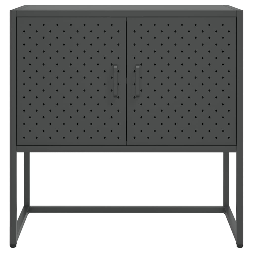 Buffet Anthracite 75x35x75 cm Acier - XIOS