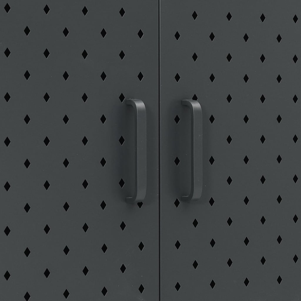 Buffet haut Anthracite 80x35x135 cm Acier - XIOS