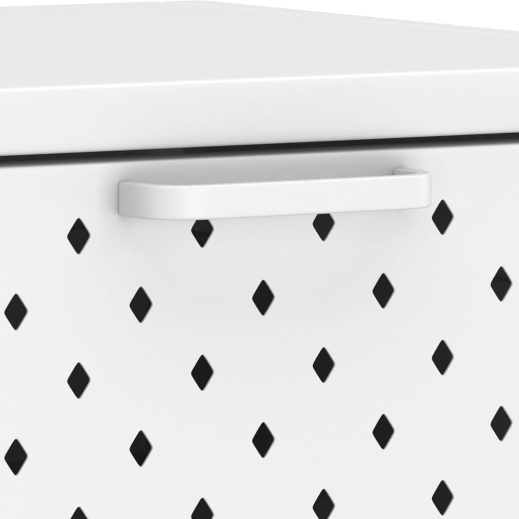 Table console Blanc 106x35x75 cm Acier