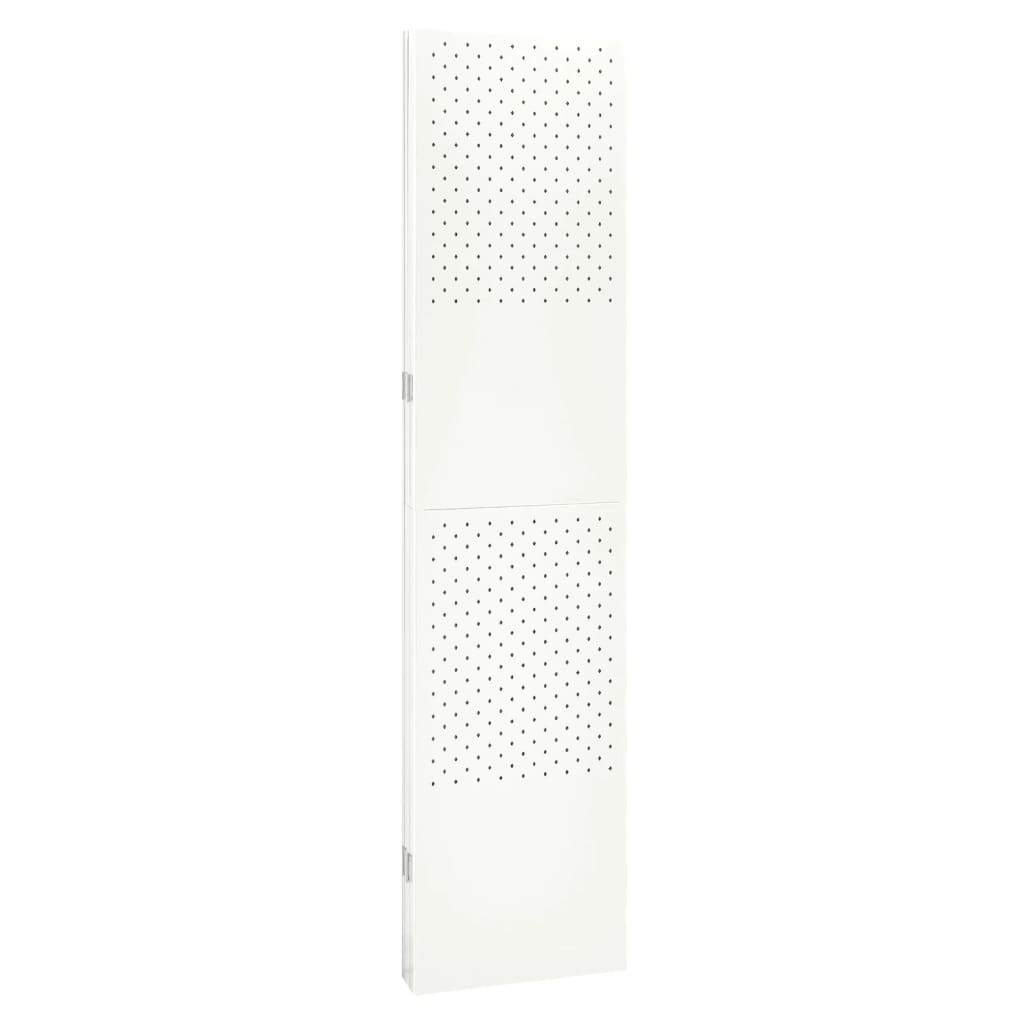 Cloison de séparation 4 panneaux Blanc 160x180 cm Acier - XIOS