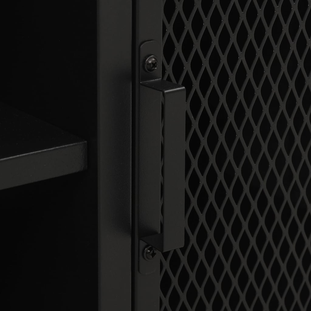 Meuble TV Gris 105x36x47 cm Métal et MDF - XIOS