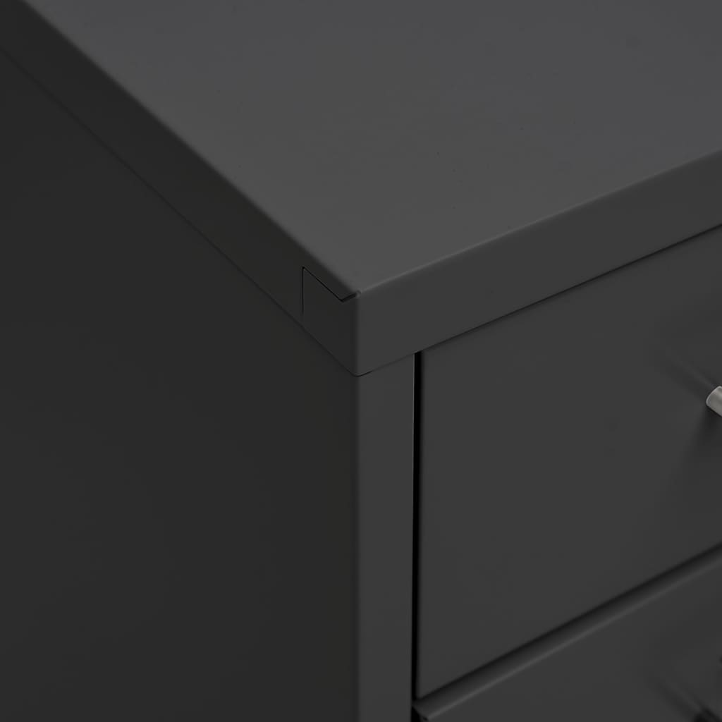 Classeur mobile Anthracite 28x41x109 cm Métal - XIOS