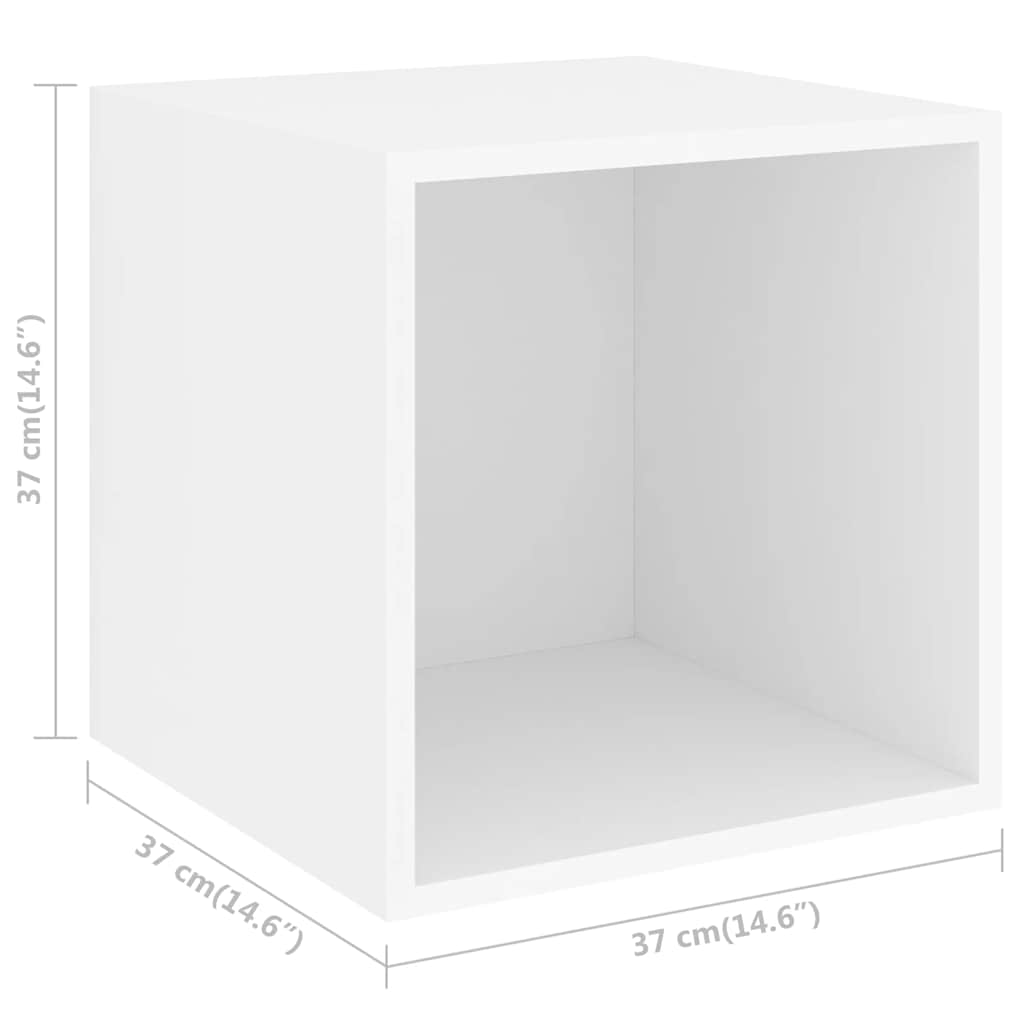 Ensemble de meuble TV 5 pcs Blanc Bois d'ingénierie - XIOS
