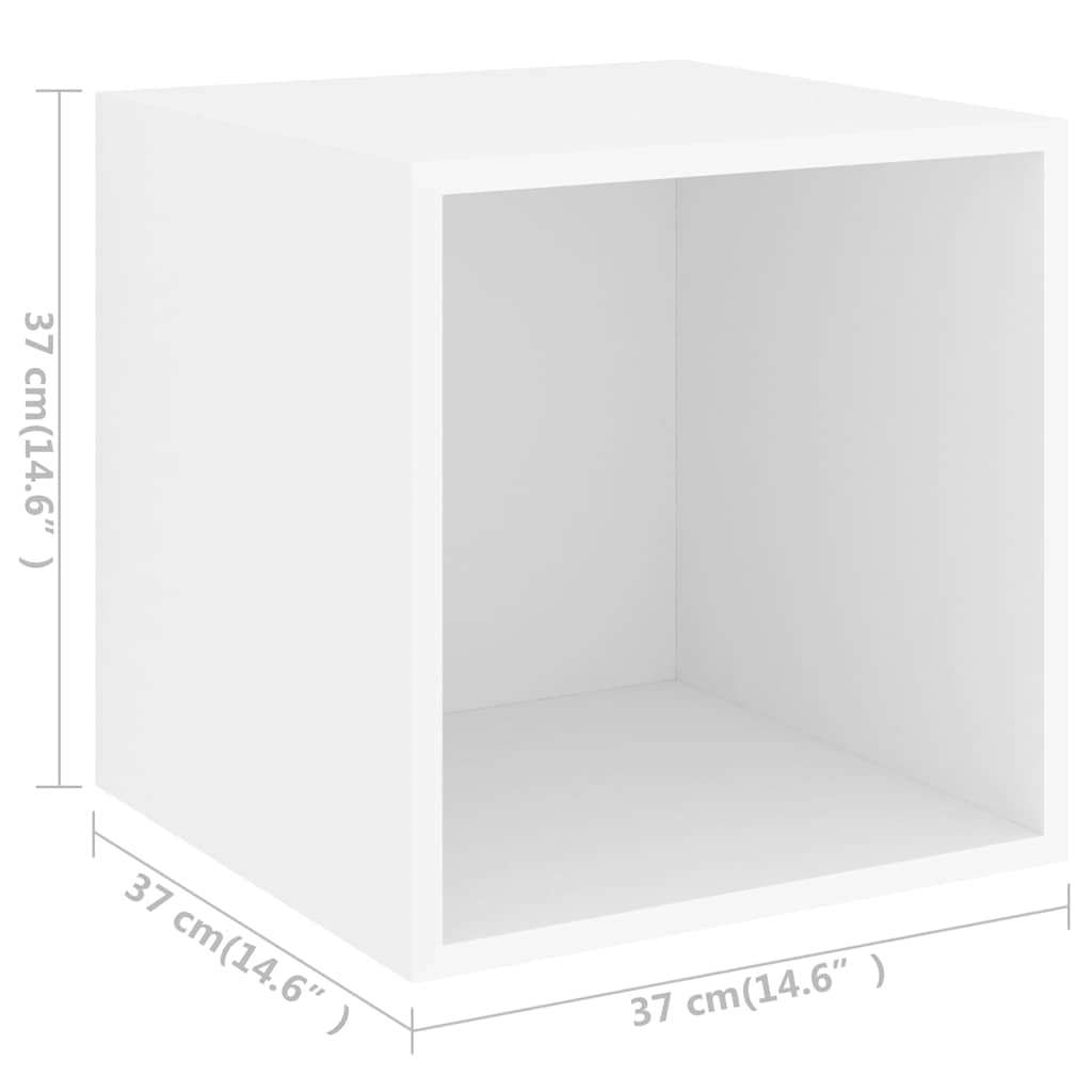 Ensemble de meuble TV 5 pcs Blanc Bois d'ingénierie - XIOS