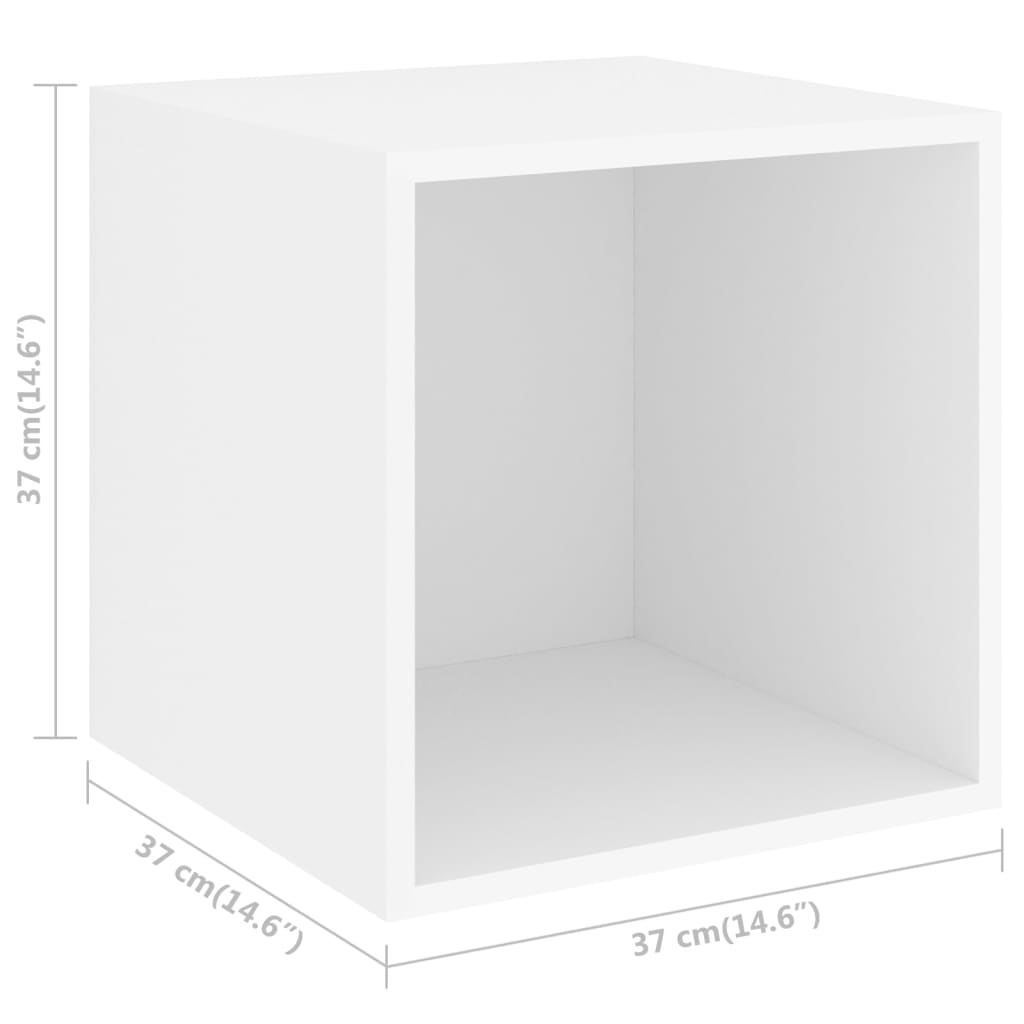 Ensemble de meuble TV 4 pcs Blanc Bois d'ingénierie - XIOS