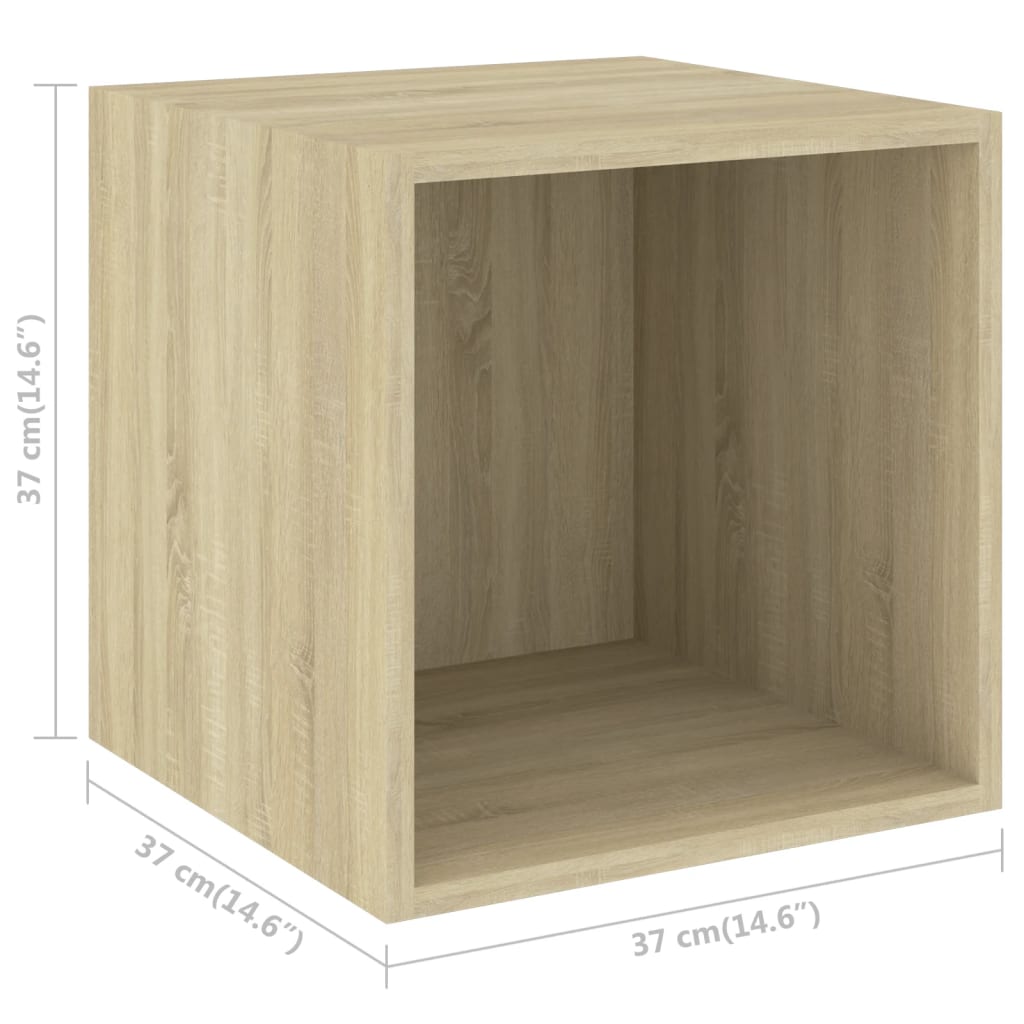 Ensemble de meubles TV 4 pcs Chêne sonoma Bois d'ingénierie - XIOS