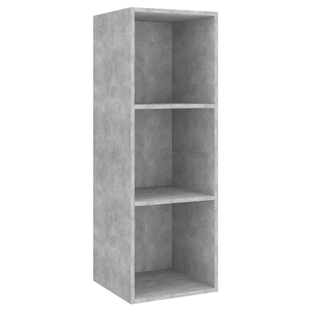 Ensemble de meuble TV 2 pcs Gris béton Bois d'ingénierie - XIOS