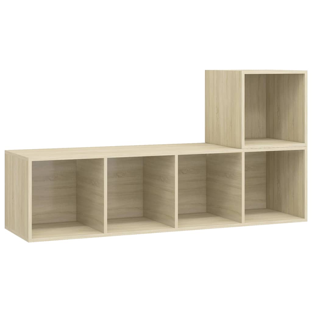 Ensemble de meubles TV 2 pcs Chêne sonoma Bois d'ingénierie - XIOS
