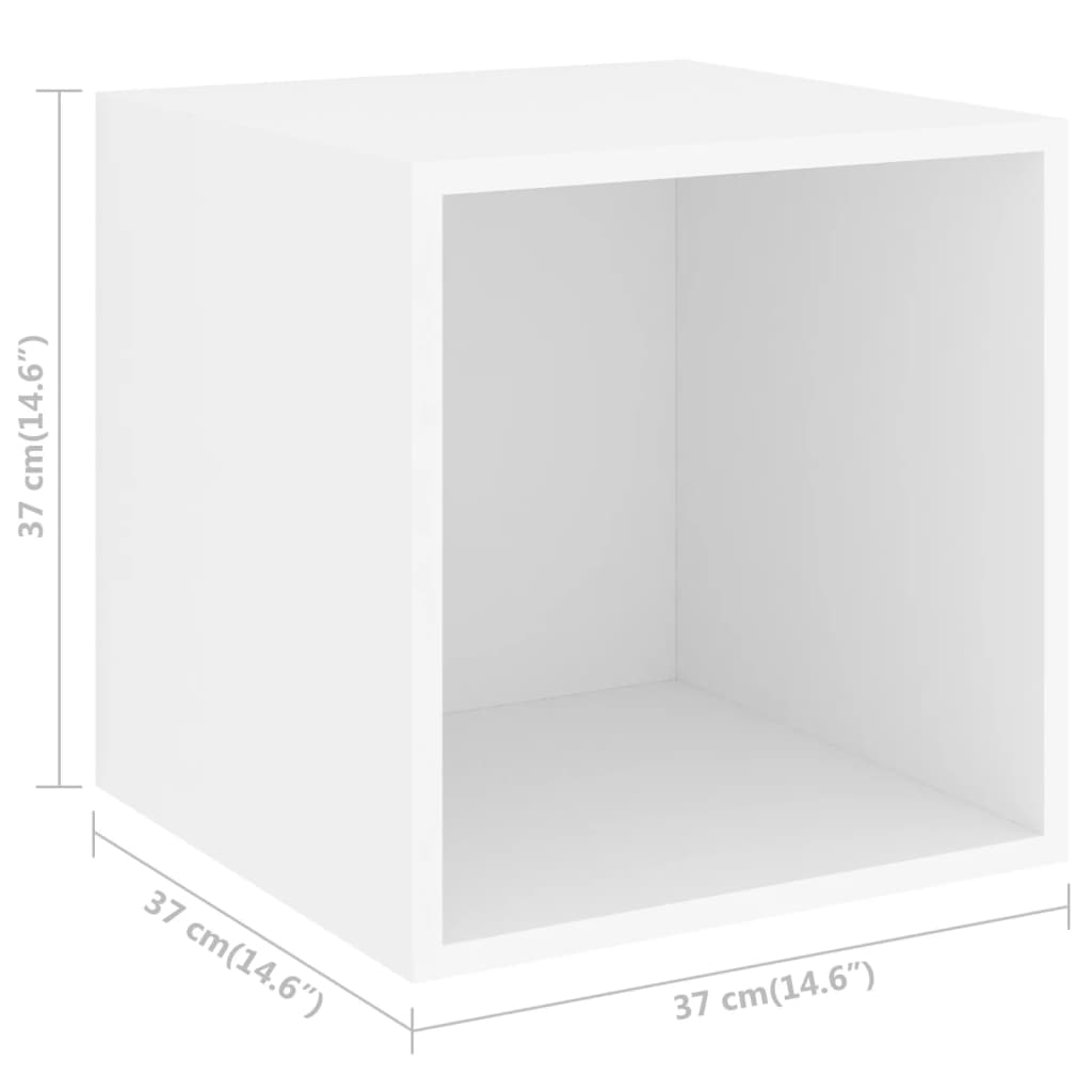 Ensemble de meuble TV 4 pcs Blanc Bois d'ingénierie - XIOS