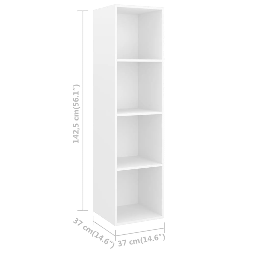 Ensemble de meuble TV 4 pcs Blanc Bois d'ingénierie - XIOS