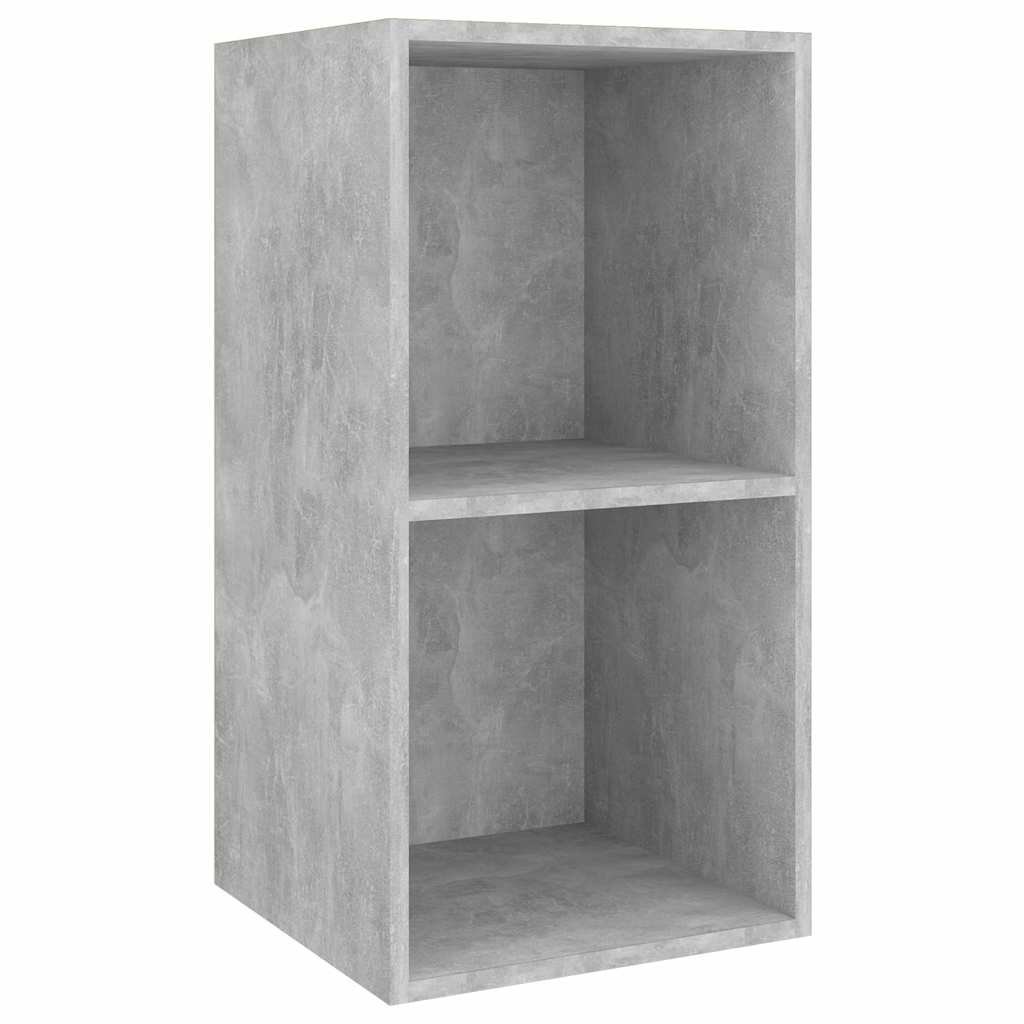 Ensemble de meubles TV 4 pcs Gris béton Bois d'ingénierie