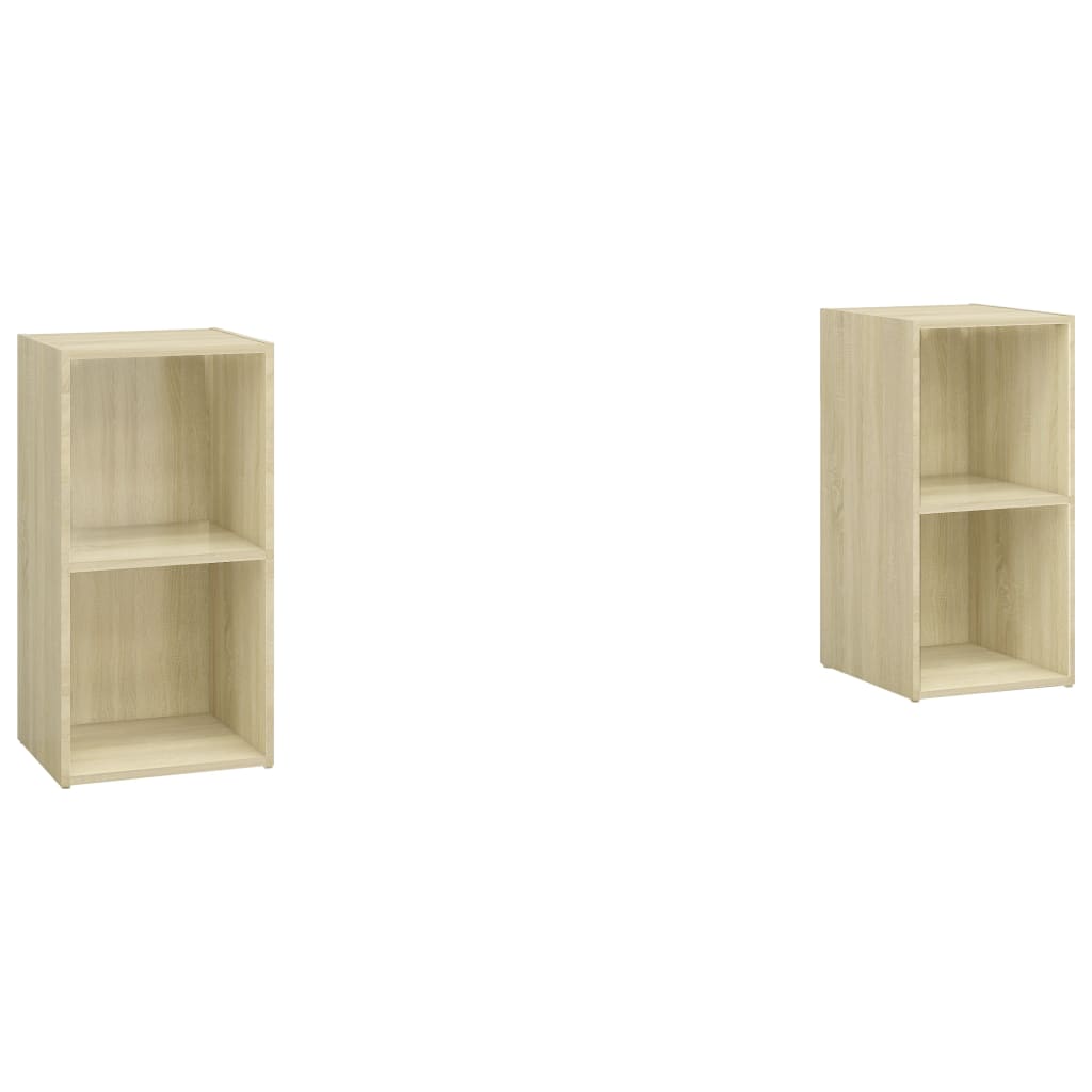 Meubles TV 2 pcs Chêne sonoma 72x35x36,5 cm Bois d'ingénierie - XIOS