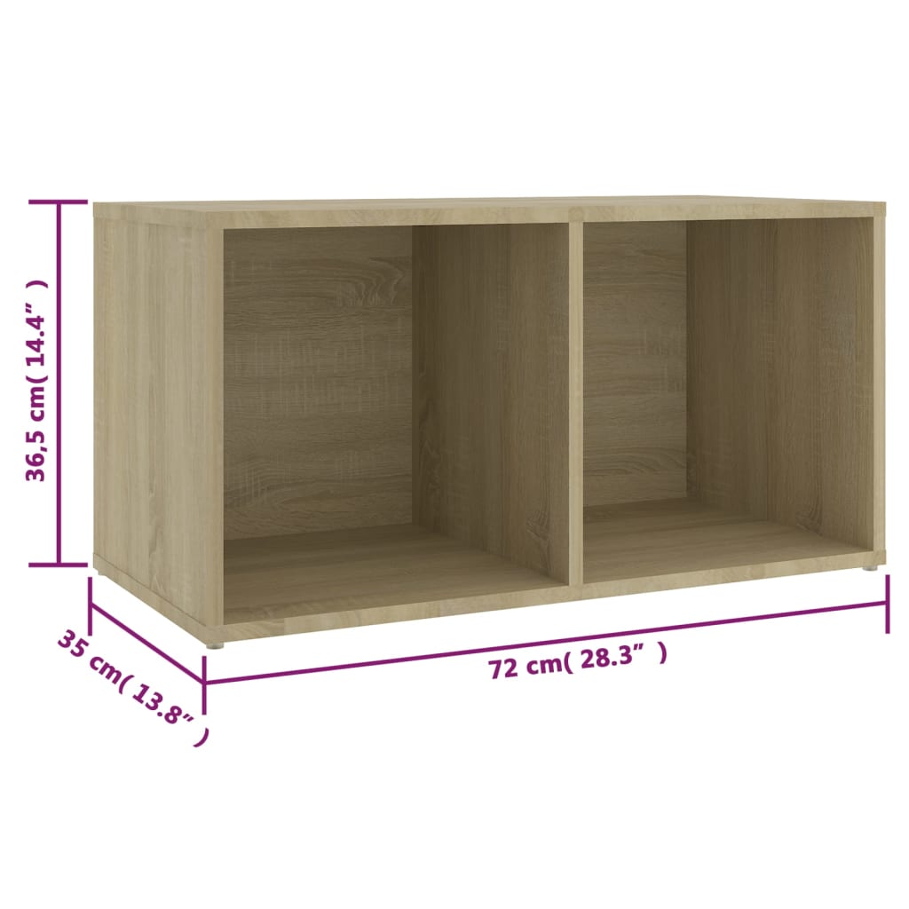 Meubles TV 2 pcs Chêne sonoma 72x35x36,5 cm Bois d'ingénierie - XIOS
