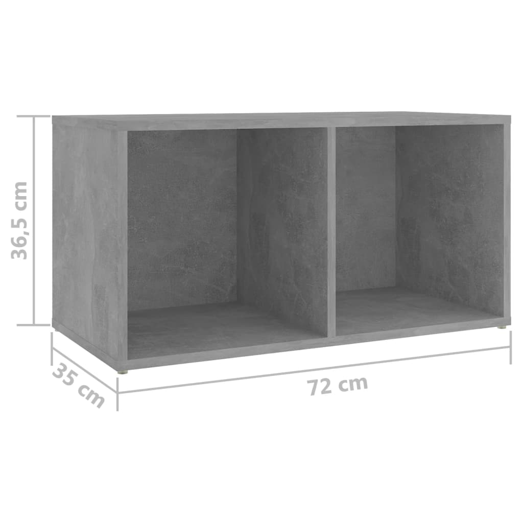 Meubles TV 2 pcs Gris béton 72x35x36,5 cm Bois d'ingénierie - XIOS