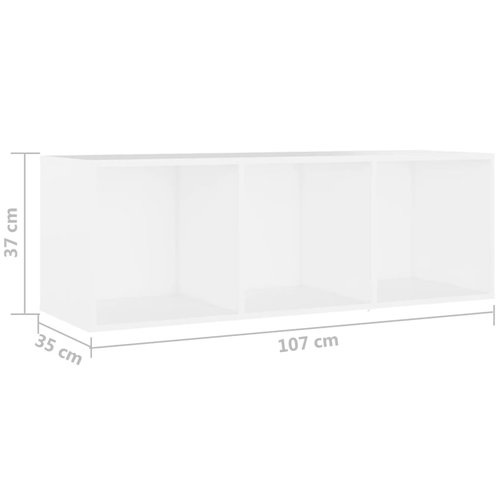Meubles TV 3 pcs Blanc 107x35x37 cm Bois d'ingénierie - XIOS