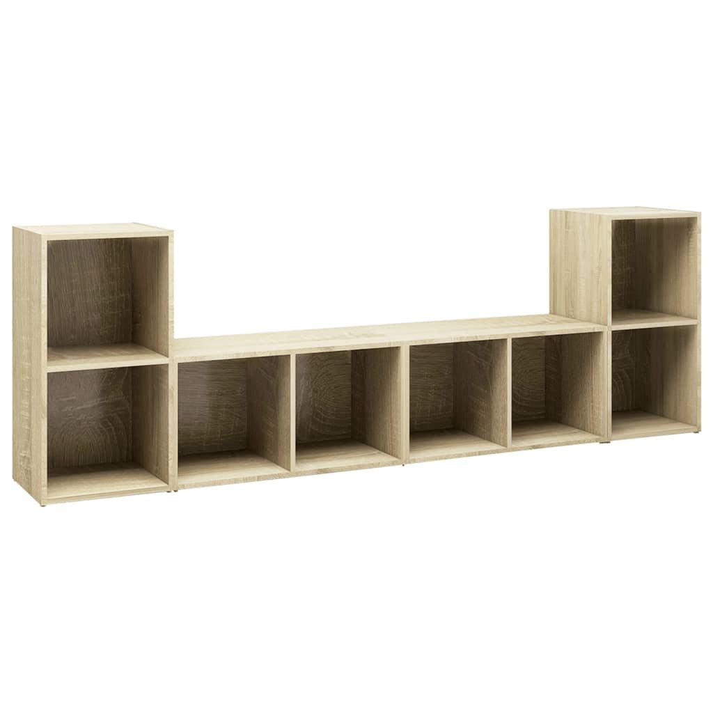 Meubles TV 4 pcs Chêne sonoma 72x35x36,5 cm Bois d'ingénierie - XIOS
