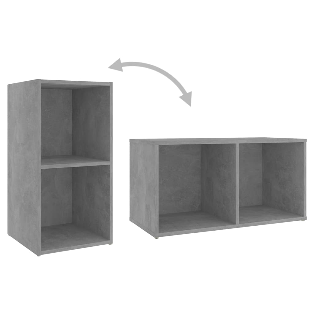 Meubles TV 4 pcs Gris béton 72x35x36,5 cm Bois d'ingénierie - XIOS