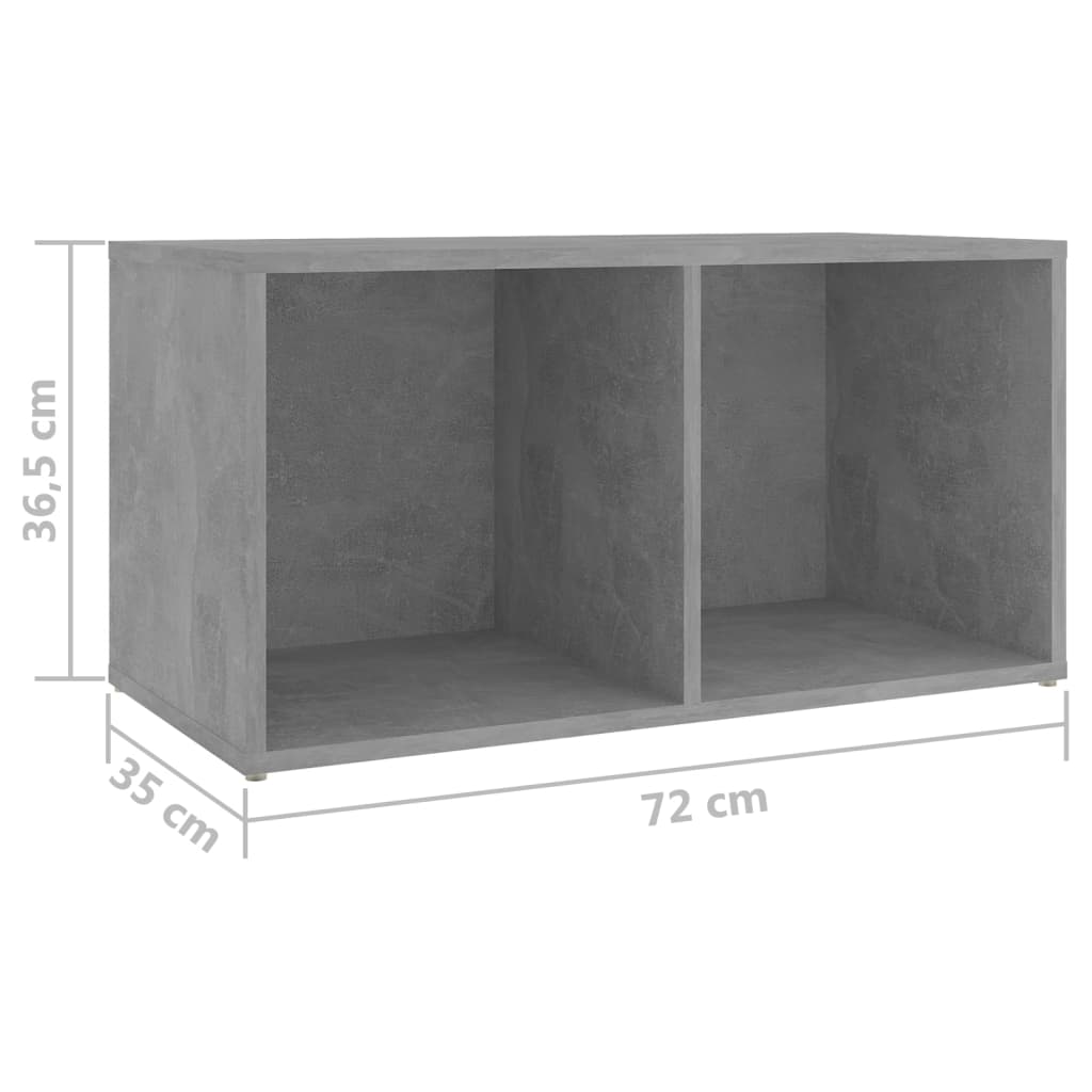 Meubles TV 4 pcs Gris béton 72x35x36,5 cm Bois d'ingénierie - XIOS