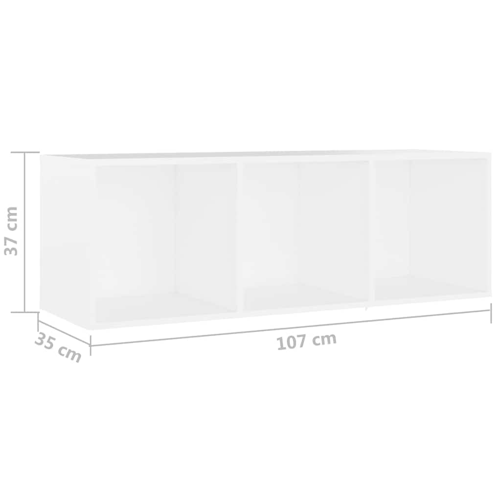 Meubles TV 4 pcs Blanc 107x35x37 cm Bois d'ingénierie